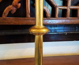 Single Tall Brass Candlestick