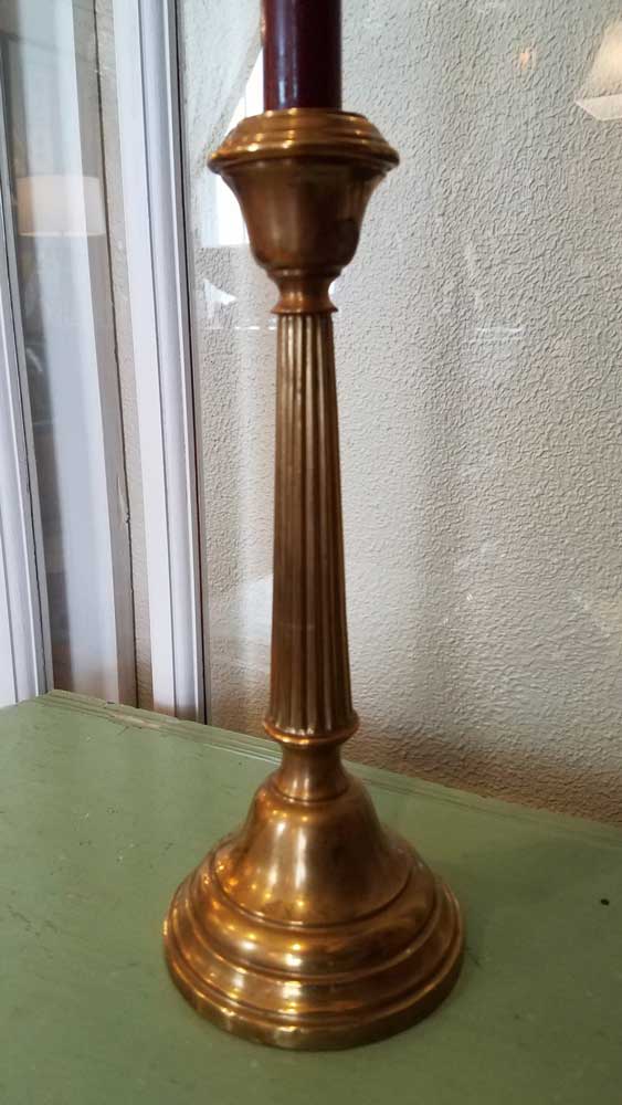 Small Candlestick Bronze Antiques Pewaukee WI