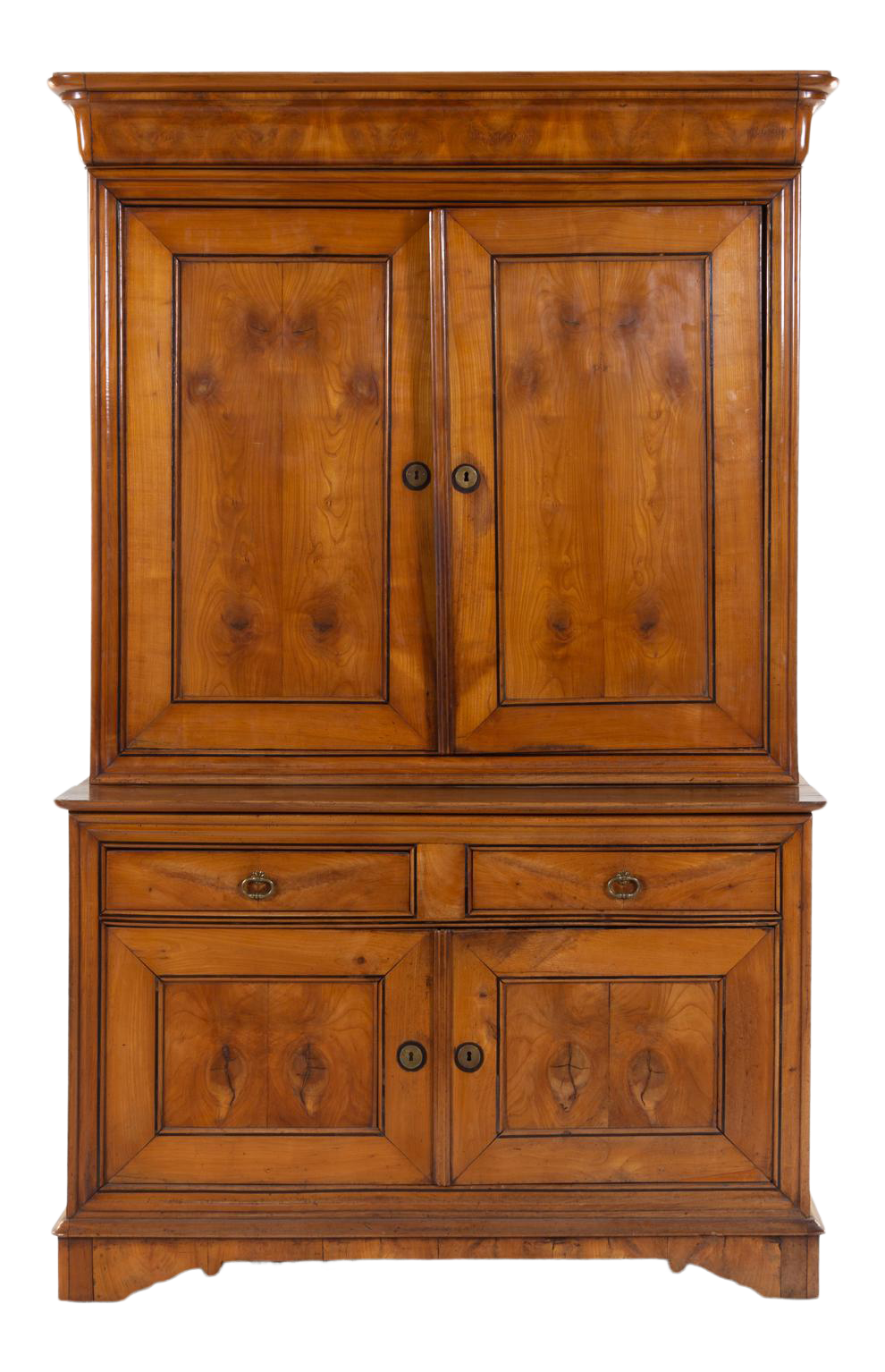Late 19th Century Louis Philippe Fruitwood Tall Cupboard - Great